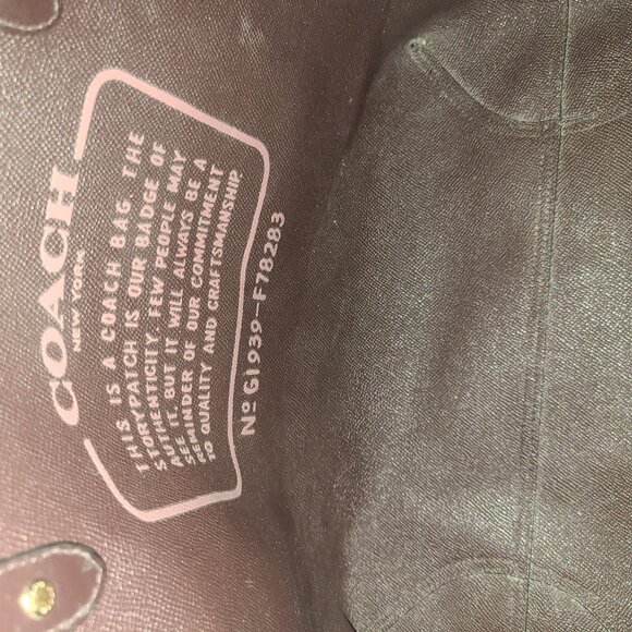 Coach F78283 Reversible City Tote With Ribbon Bouquet Print - Picture 2 of 9